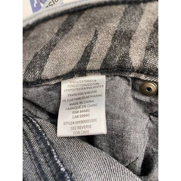 Skinny Ankle Jeans Juniors' 0 24 XS Gray Zebra Animal Print Stretchy Pockets NEW - Picture 9 of 11